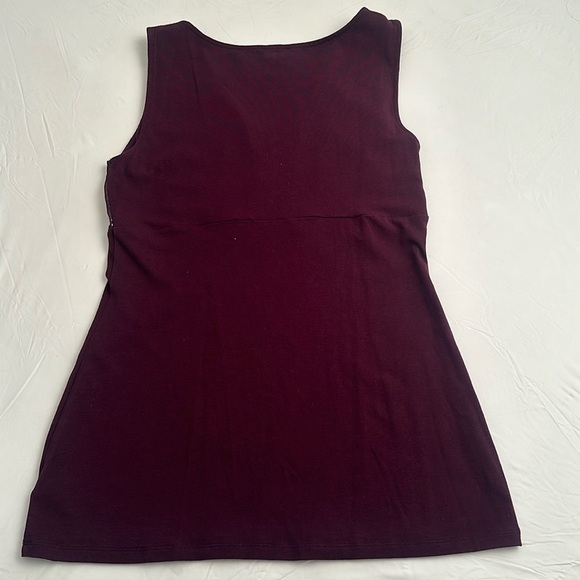 Express merlot rhinestone embellished sleeveless stretch top - Picture 7 of 13
